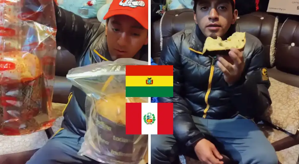 Boliviano elige al panetón peruano sobre el de su país.