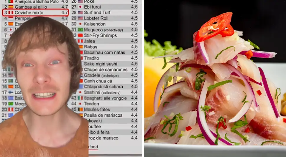 Finlandés 'estalla' al saber que el ceviche peruano quedó tercero en el ranking.