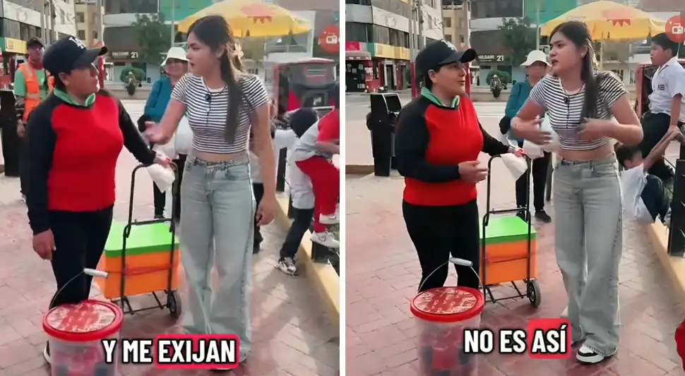 Vendedora reclama a tiktoker por no ayudarla a vender sus gelatinas.