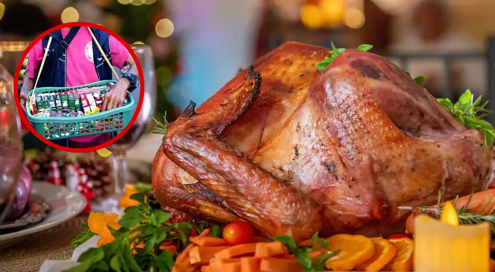 Vendedor de caramelos ahorró desde octubre para comprar pavo.