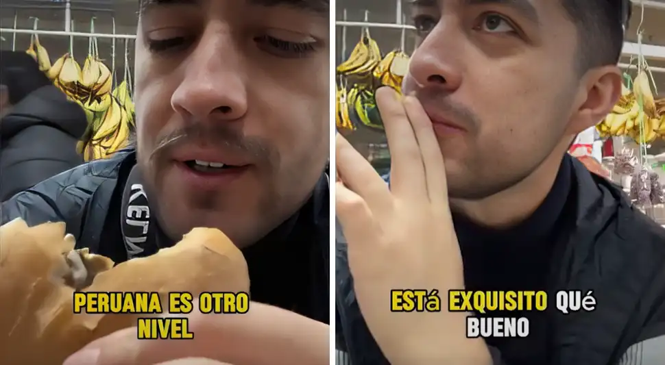 Chileno se rinde ante la comida peruana.