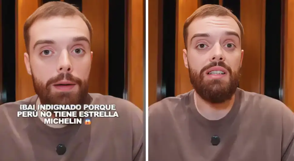 Ibai Llanos estalla al descubrir que Perú no tiene ninguna estrella Michelin.