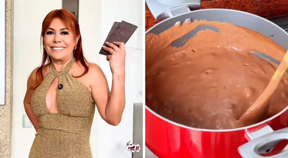 Magaly Medina se puso en “modo Navidad” y enseñó cómo preparar un chocolate caliente ideal para noches frías, incluso en verano.