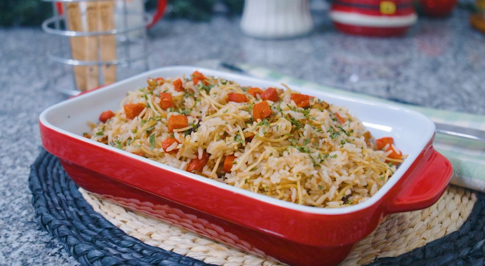 Arroz árabe con cecina