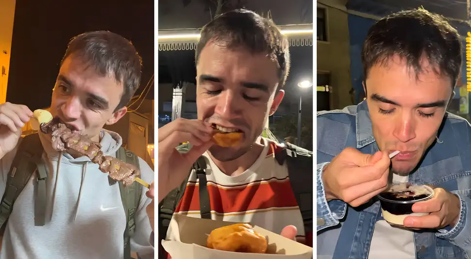 El joven resaltó la diferencia entre las versiones locales y las de su país, expresando su entusiasmo por la comida callejera peruana, que calificó como sabrosa y llena de matices.