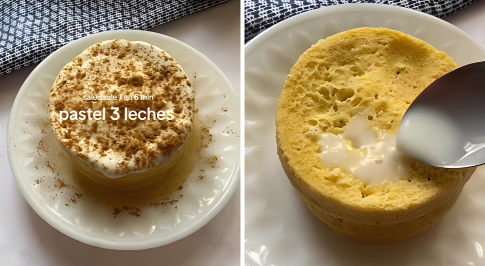 Torta tres leches saludable Torta tres leches saludable