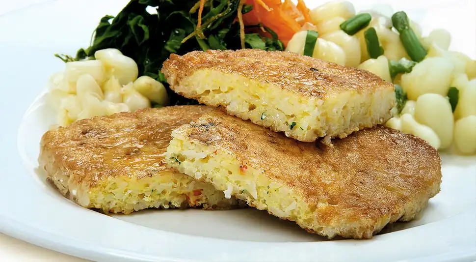 Tortilla de arroz fácil y rápida